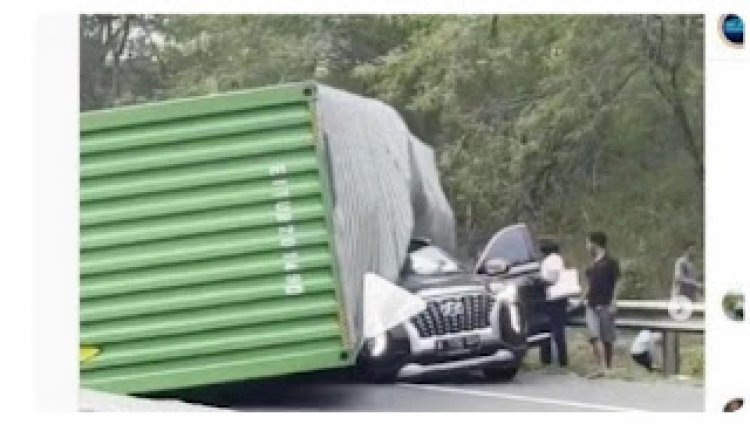 Bos INDOMARET tewas mengenaskan, Tertimpa Truck Kontainer